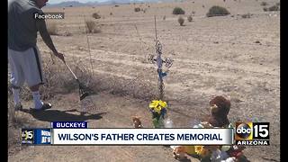 Jesse Wilson's father creates memorial