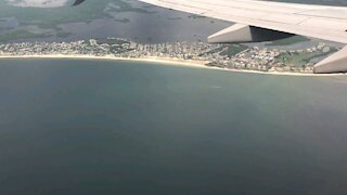 Flying by Fort Myers Beach