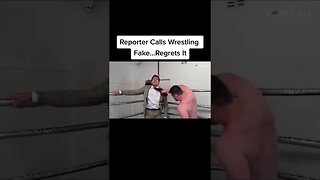 Reporter Calles Wrestling Fake