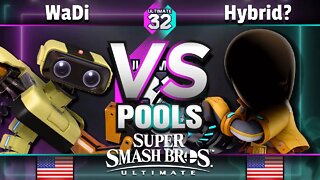 ULTIMATE 32 Pools - WaDi (R.O.B.) vs. TSE | Hybrid? (Sans) - Smash Ultimate