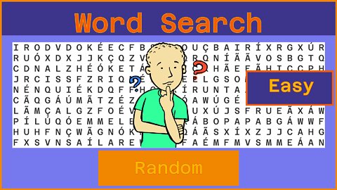 Word Search - Challenge 08/19/2022 - Easy - Random