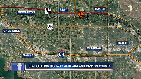 Overnight pavement preservation on ID-44 from I-84 to ID-55 North begins this week