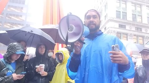 the #ClimateWeekNYC #ClimateWeek March and Rally at Federal Reserve hosted by @nychange 9/18/23