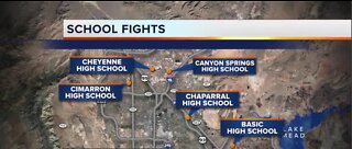 C.C.S.D. Police use pepper spra to break-up final day school brawls across the valley