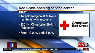 Red Cross opening earthquake recovery service center