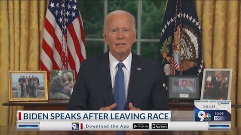 Biden addresses race dropout, Harris endorsement