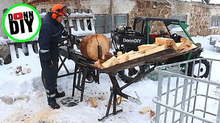 Hydraulic Log Splitter BUILD Part 6 - Wood Tray & TEST
