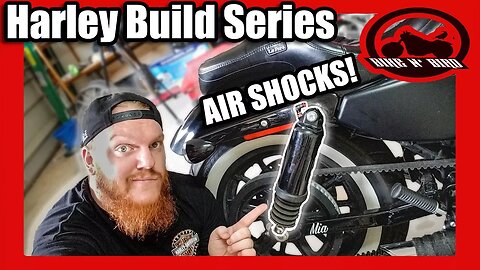 Road Glide Air Shocks on a Sportster - Harley Iron 883 Sportster "Build" Series
