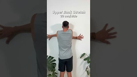 Wall stretches for tight shoulders