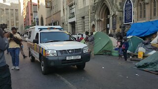 SOUTH AFRICA - Cape Town - Refugees removed from outside Central Methodist Mission (Video) (MD5)