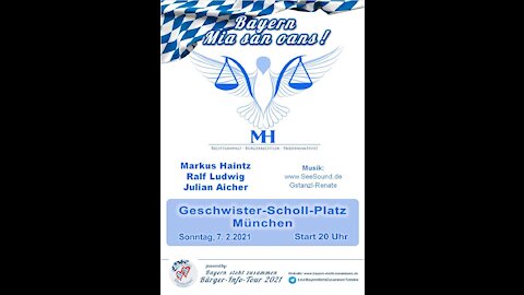 Eindrücke vom Autokorso und der Versammlung von Markus Haintz 07.02.21 München