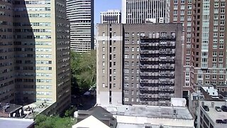 "Sky Cam" from the Almost Rooftop of The Latham in Center City Philadelphia | Philly Walks PTSD