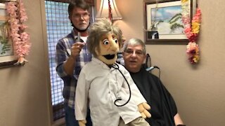 Morgus the Magnificent Puppet Gets His Hair Cut