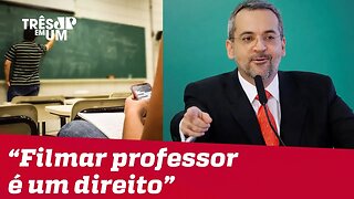 Ministro da educação diz que filmar professores durante aula é direito dos alunos