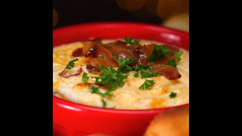 Gooey Cheesy Warm Bacon Dip [GMG Originals]