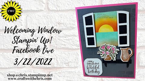 Welcoming Window Stampin" Up! Card