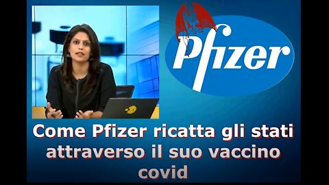 Come Pfizer ricatta gli stati attraverso il suo vaccino covid