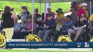 World War II veterans honored at Fort McHenry
