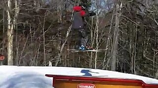 Mont Tremblant skiing Part 6 - messing around, terrain park