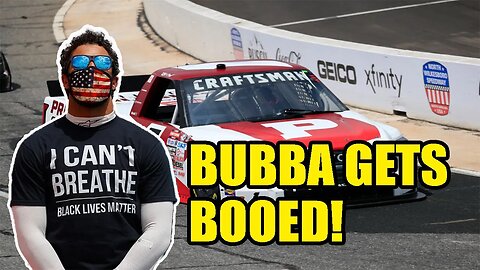 Bubba Wallace gets BOOED by NASCAR fans and gives ARROGANT answer when asked about it! What a LOSER!