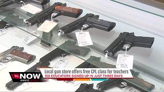 Downriver teachers pack Taylor gun shop's free handgun and CPL classes