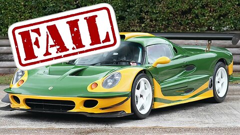 The Lotus Elise GT1 was a total fail