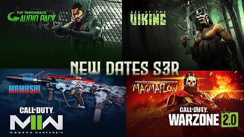 Updated Warzone 2 & Modern Warfare II S3R bundle Release dates.