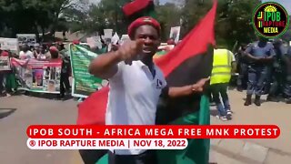 IPOB SOUTH - AFRICA MEGA FREE MAZI NNAMDI KANU'S PROT£ST