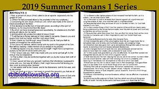 Chris McCann, 2019 Summer Romans 1 Series, Part 9