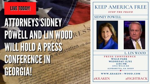 Sidney Powell and Lin Wood Hold Press Conference in Atlanta 12/2/20