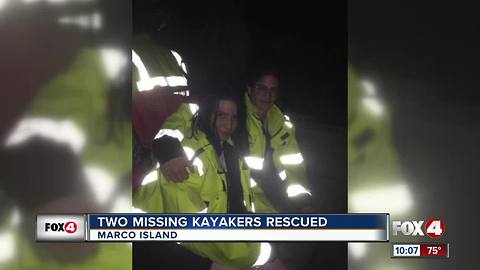 Two Missing Kayakers Rescued