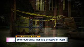 Body found under stairs next to Bosworth Tavern