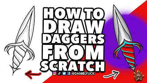 How To Draw Daggers In ProCreate