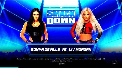 WWE Friday Night Smackdown Sonya Deville vs Liv Morgan in a No Disqualification match