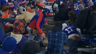 Bills fans brawl after beer thrown in stands during 'Monday Night Football'