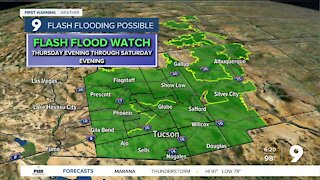 Flash Flood Watches go into effect Thursday Evening