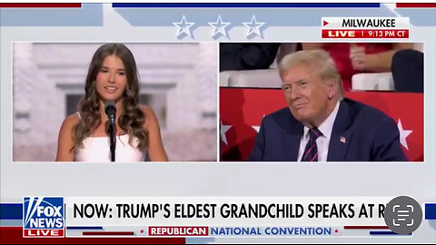 WATCH: Donald Trumps grand- daughters first speech! Trump is Proud