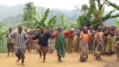 Pygmy Village welcome, Uganda, Part 1