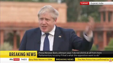 It doesn't look good. Boris Johnson is furious at Sky News' political editor.