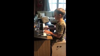 William Plays ‘As The Deer’ on Keyboard