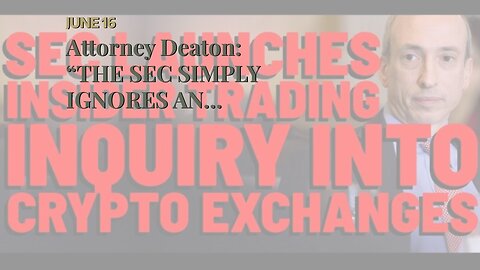 Attorney Deaton: “THE SEC SIMPLY IGNORES AN ELEMENT OF HOWEY”