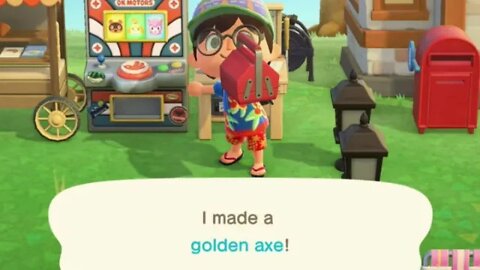 The Golden Axe?! Animal Crossing: New Horizons Meme! - Nintendo Switch 😎Benjamillion