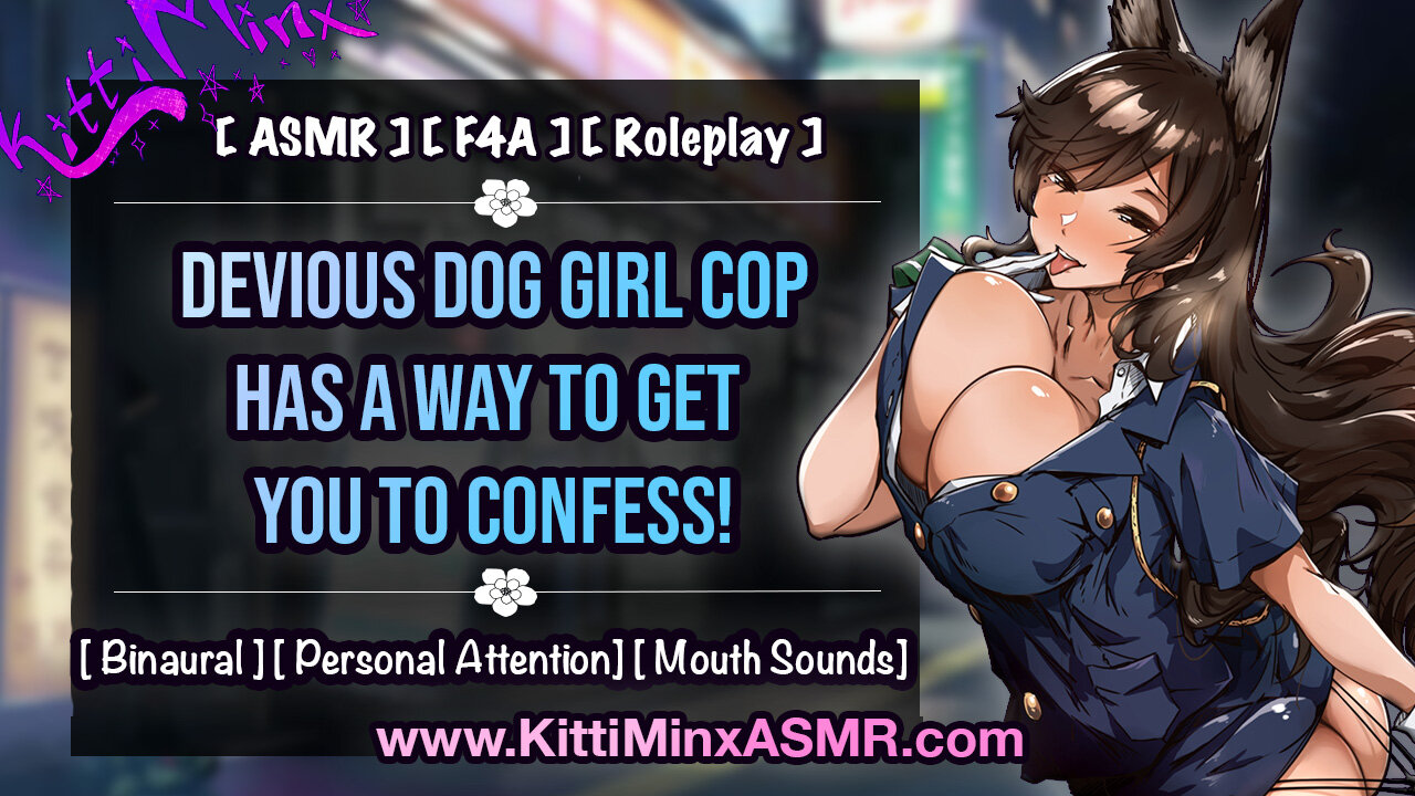 ASMR - Devious Dog Girl Cop Knows How To Make You Confess! [ Audio Roleplay  ] { F4A }