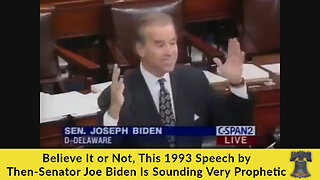Believe It or Not, This 1993 Speech by Then-Senator Joe Biden Is Sounding Very Prophetic