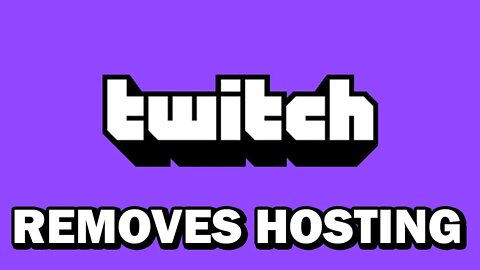 Twitch has Removed Channel Hosting