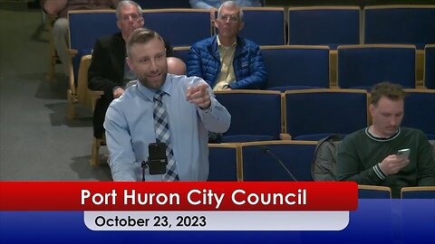 Port Huron City Council Meeting October 23rd 2023 with Audio provided by Kevin Lindke