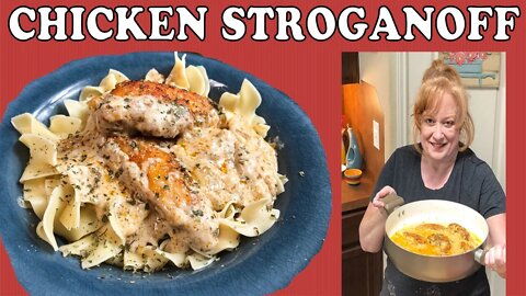 CHICKEN STROGANOFF RECIPE | Easy Chicken Dinner Recipe | Cook With Me Stroganoff