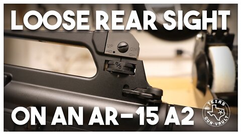 Fixing / Replacing loose A2 Rear Sight on an AR-15A2