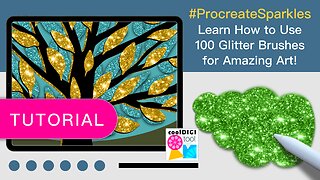 100 Procreate Glitter Brushes | BRUSH TUTORIAL