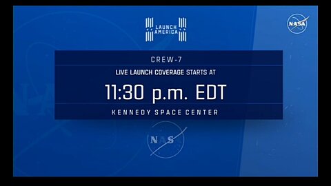 NASA🇺🇸🚀 spacex crew 7 launched